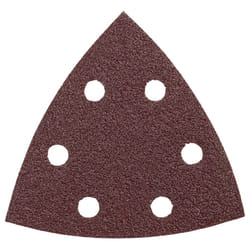 BOSCH SDTR120 3-3/4 In. 120 5-Piece Grit Detail Sander Abrasive Triangles for Wood Brown
