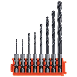 Bosch CCSDV08 Impact Tough Black Oxide Drill Bits with Clip for Custom Case System