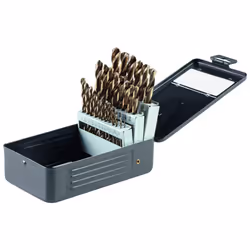 BOSCH GO29 29Piece Assorted Set Gold Oxide Drill Bits with Included Case Standard Shank Diameters for General Purpose Applica ...