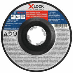 BOSCH TCWX27S450 4-1/2 In. x .045 In. X-LOCK Metal/Stainless Fast Cutting Abrasive Wheel 60 Grit Compatible with 7/8 In. Arbor Type 27A (ISO 42) for A