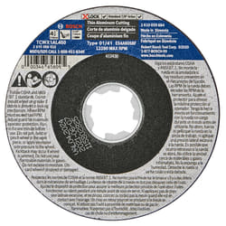 BOSCH TCWX1AL450 4-1/2 In. x 1/16 In. X-LOCK Metal Cutting Abrasive Wheel 46 Grit Compatible with 7/8 In. Arbor Type 1A (ISO 41) for Applications in A
