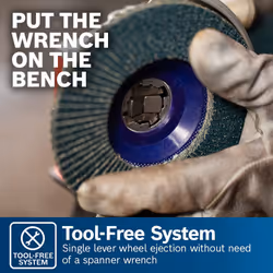 BOSCH TCWX1AL450 4-1/2 In. x 1/16 In. X-LOCK Metal Cutting Abrasive Wheel 46 Grit Compatible with 7/8 In. Arbor Type 1A (ISO 41) for Applications in A