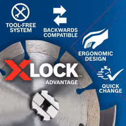 BOSCH TCWX1AL600 6 In. x 1/16 In. X-LOCK Metal Cutting Abrasive Wheel 46 Grit Compatible with 7/8 In. Arbor Type 1A (ISO 41) for Applications in Alumi