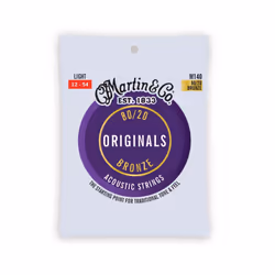 Martin Guitar Original Acoustic M140 80/20 Bronze Light-Gauge Guitar Strings