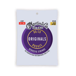 Martin Guitar Original Acoustic M140  80/20 Bronze  Light-Gauge Guitar Strings