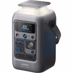 Anker SOLIX C300 DC Power Bank Station, Outdoor 288Wh (90,000mAh), Portable Power Station, LiFePO4 Battery, 300W Solar Genera ...