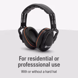 Husqvarna Professional Headband Hearing Protectors 25dB(A) NRR  Lightweight Ear Protectors with Padded Headband and Clamshell Design for Hearing Prote