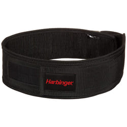 Harbinger 360906 4-Inch Nylon Weightlifting Belt  Large   Black