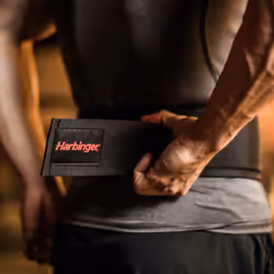 Harbinger 360906 4-Inch Nylon Weightlifting Belt  Large   Black