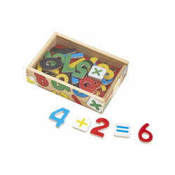 Melissa & Doug 37 Wooden Number Magnets in a Box