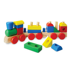 Melissa & Doug Stacking Train - Classic Wooden Toy (18 pcs) - Train Set  Wooden Sorting & Stacking Toys For Toddlers Ages 2+  Multi-colored
