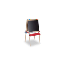 Melissa & Doug Deluxe Standing Art Easel -3 - 7 years  Dry-Erase Board  Chalkboard  Paper Roller
