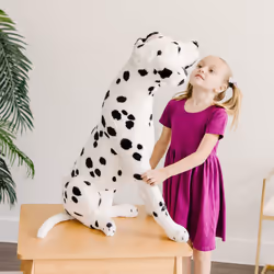 Melissa & Doug Giant Dalmatian - Lifelike Stuffed Animal Dog (over 2 feet tall) - Extra Large Stuffed Animals  Plush Dalmatian Dog For Ages 3+