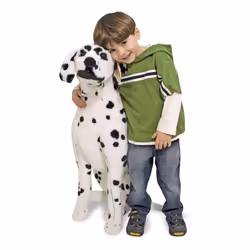 Melissa & Doug Giant Dalmatian - Lifelike Stuffed Animal Dog (over 2 feet tall) - Extra Large Stuffed Animals  Plush Dalmatian Dog For Ages 3+
