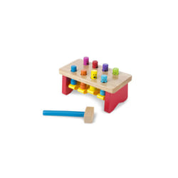 Melissa & Doug Deluxe Pounding Bench Toddler Toy | Wooden Hammer Toy