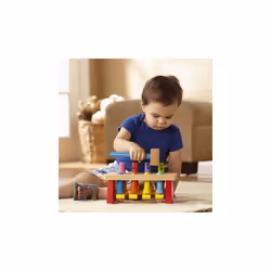 Melissa & Doug Deluxe Pounding Bench Toddler Toy | Wooden Hammer Toy