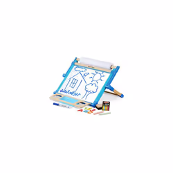 Melissa & Doug Double-Sided Magnetic Tabletop Art Easel - Dry-Erase Board and chalkboard