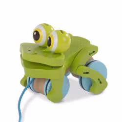 Melissa & Doug First Play Frolicking Frog Wooden Pull_ Toy
