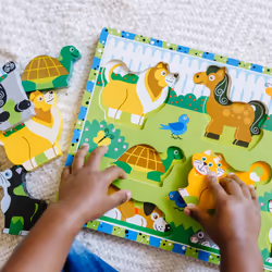 Melissa & Doug Pets Wooden Chunky Puzzle (8 pcs)
