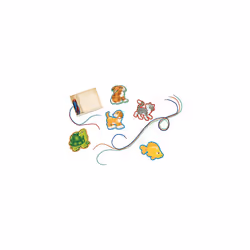 Melissa & Doug Lace and Trace Activity Set: Pets - 5 Wooden Panels and 5 Matching Laces - Lacing Toys For Toddlers  Fine Motor Skills Threading cards