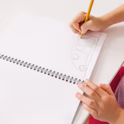 Melissa & Doug Mini Sketch Pad - 50 Spiral-Bound Blank White Pages  6 Inches x 9 Inches