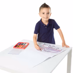 Melissa & Doug Jumbo Coloring Pad: Vehicles - 50 Pages of White Bond Paper (11 x 14 inches)