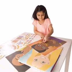 Melissa & Doug Jewelry and Nails Glitter Sticker Pad - 360+ Stickers  15 Faces