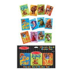 Melissa & Doug Classic Card Games Set - Old Maid  Go Fish  Rummy - FSC Certified