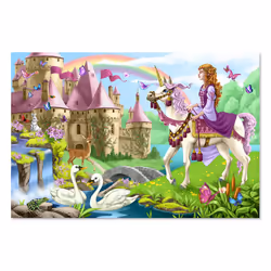Melissa & Doug Fairy Tale Castle Jumbo Jigsaw Floor Puzzle (48 pcs 2 x 3 feet) - FSC Certified