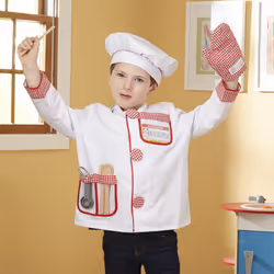 Melissa & Doug Chef Role Play Costume Dress -Up Set With Realistic Accessories