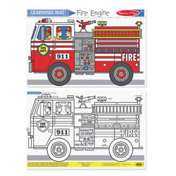 Melissa & Doug Fire Engine Color A Mat, 1 EA