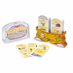 Melissa & Doug Smarty Pants Preschool Card Set Educational Activity With 120 Brain-Building Questions  Puzzles  and Games