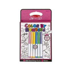 Melissa & Doug On the Go Color by Numbers Kids Design Board - Unicorns, Ballet, Kittens, and More