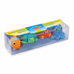 Melissa & Doug Sunny Patch Seaside Sidekicks Squirters With 4 Squeeze-and-Squirt Animals - Water Toys for Kids