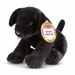 Melissa & Doug Benson Black Lab - Stuffed Animal Puppy Dog - Extra Large  Plush  Black Dog For Ages 3+