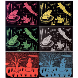 Melissa & Doug Scratch Art Paper - 60 Sheets 6 Colors