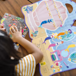 Melissa & Doug Puffy Sticker Pads Set: Fairy  Dress-Up  and Mermaid - 216 Reusable Stickers