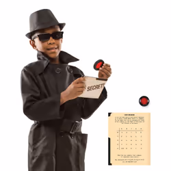 Melissa & Doug Spy Role Play Costume Set   Black