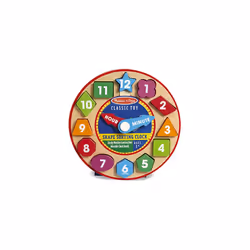 Melissa & Doug Shape Sorting Clock - Wooden Educational Toy