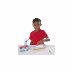 Melissa & Doug Laundry Basket Pretend Play Set With Wooden Iron  Ironing Board  and Accessories (14 Pcs) For Kids