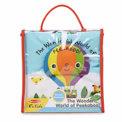 Melissa & Doug Soft Activity Baby Book - The Wonderful World of Peekaboo!