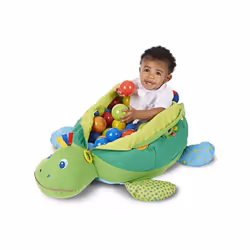 Melissa & Doug Kids Turtle Ball Pit With 60 Balls