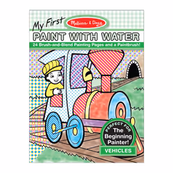 Melissa & Doug My First Paint With Water Coloring Book - Vehicles (24 Painting Pages)