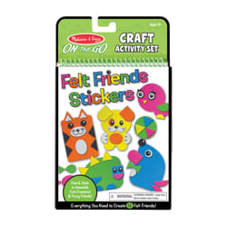 Melissa & Doug On the Go Felt Friends Craft Activity Set With 188 Felt Stickers - Arts And Crafts  Stocking Stuffers  Travel Activities For Kids Ages