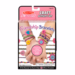Melissa & Doug On the Go Friendship Bracelet Craft Set (Makes 10+ Bracelets)