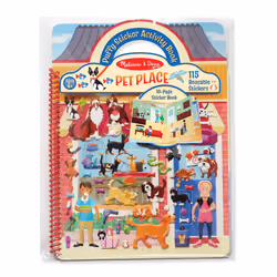 Melissa & Doug Pet Shop Puffy Sticker Set With 115 Reusable Stickers - FSC Certified