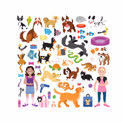 Melissa & Doug Pet Shop Puffy Sticker Set With 115 Reusable Stickers - FSC Certified