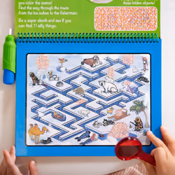 Melissa & Doug On the Go Water Wow! Reusable Water-Reveal Deluxe Activity Pad - Animal Antics