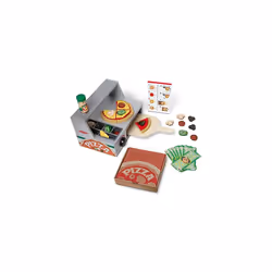 Pizza Toy Shop Wooden Play Food Sets for Children Kitchen Toys for Girls or Boys 3 Wooden Food Toys Play Kitchen Accessories ...