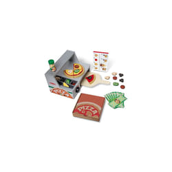 Pizza Toy Shop Wooden Play Food Sets for Children Kitchen Toys for Girls or Boys 3 Wooden Food Toys Play Kitchen Accessories Wooden Toy Food Set for